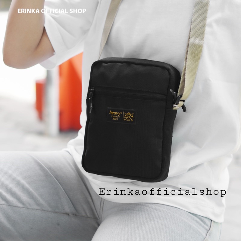 Heavy.Bag Slingbag Mini distro Heavy original - Tas Selempang Pria Casual Pouch Bag