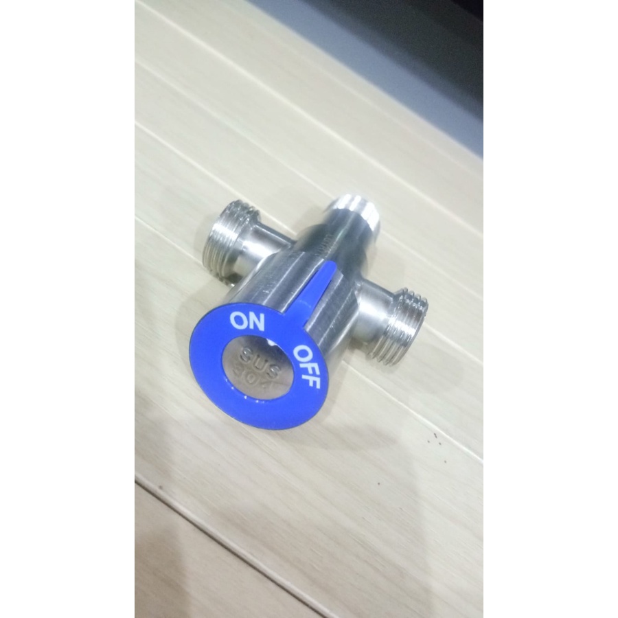 STOP KRAN DOUBLE SUS 304/ DOUBLE STOP VALVE STAINLESS