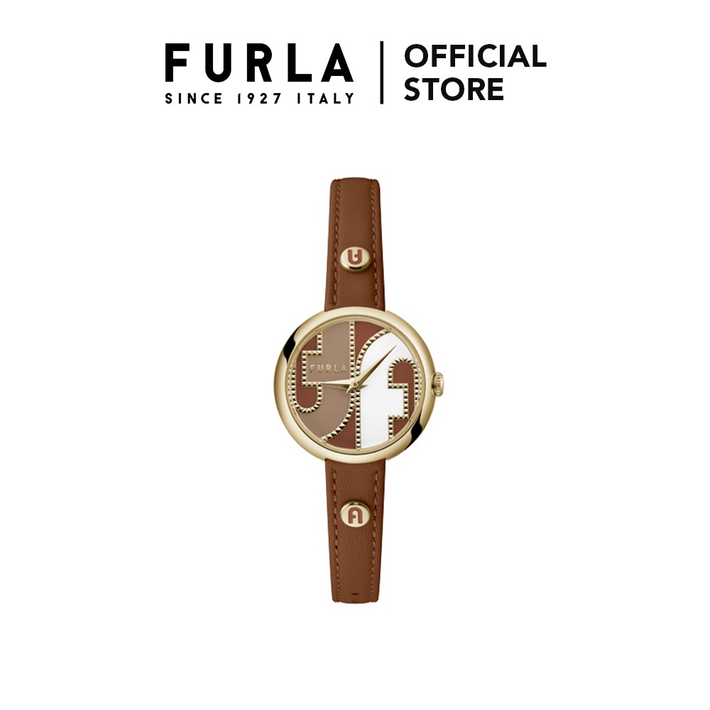 FURLA - Cosy Gold Tone Case Brown Dial Watch