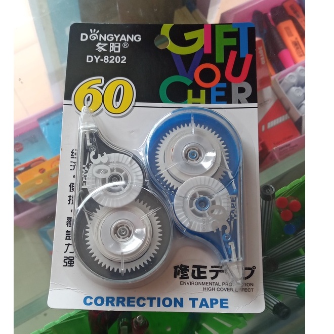 

Correction Tape DONGYANG DY8202 Isi 2 Pcs