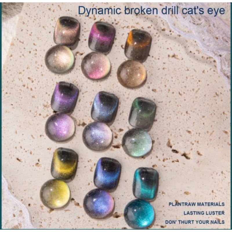 FS_SHOOP Lem Kuku Mata Kucing- Kale Plus Dinamis Hancur Lem Kuku Mata Kucing Putih Fototerapi Lem Se