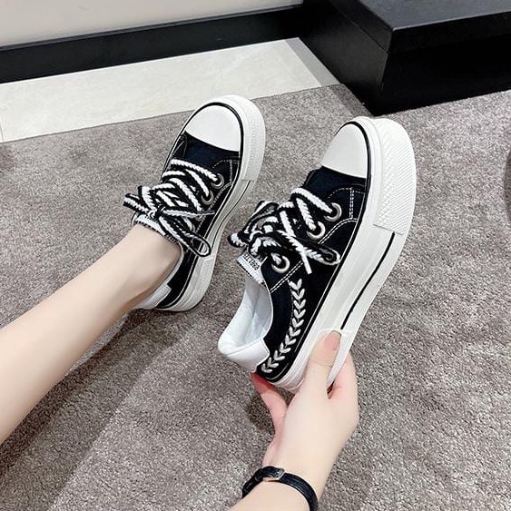 TBIG [COD] Sepatu Sneakers AMANDA Sepatu Kanvas Import Wanita Sepatu Korea Style Sekolah Kuliah