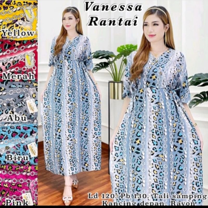 (COD) MEDAN D11 DRESS KIMONO VANESSA PANJANG SEMATA KAKI - DASTER KIMONO PANJANG - LONGDRESS RAYON V