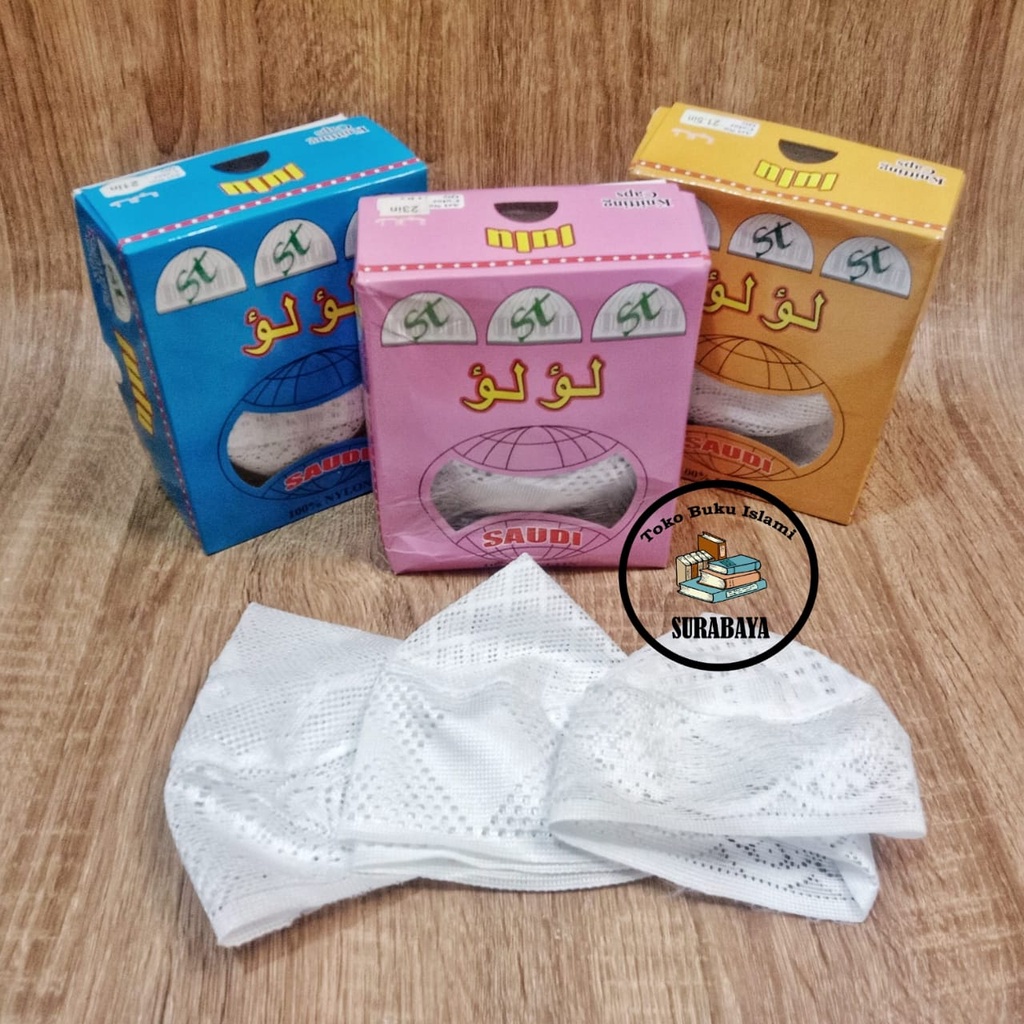 (1 LUSIN) Peci Jaring Peci Murah Peci LULU Peci Jaring Putih Peci Putih Kopiah Jaring Kopyah Jaring 