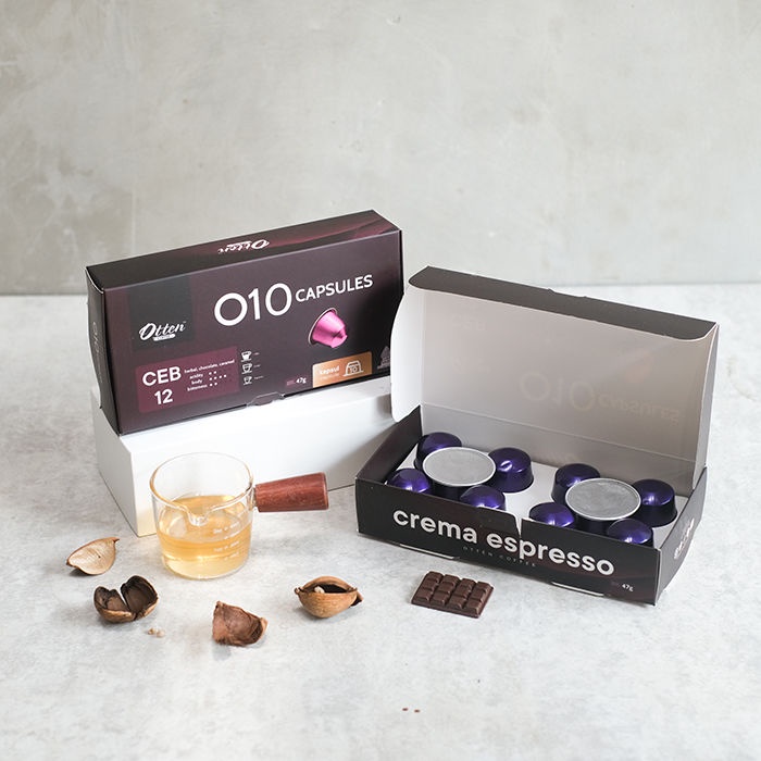 Kopi Kapsul - O10 Crema Espresso Coffee Capsule - Kompatibel Mesin Nespresso