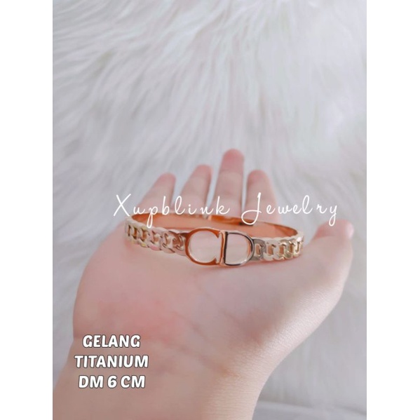 Perhiasan Gelang Titanium Wanita Anti Karat Xupblink Jewelry