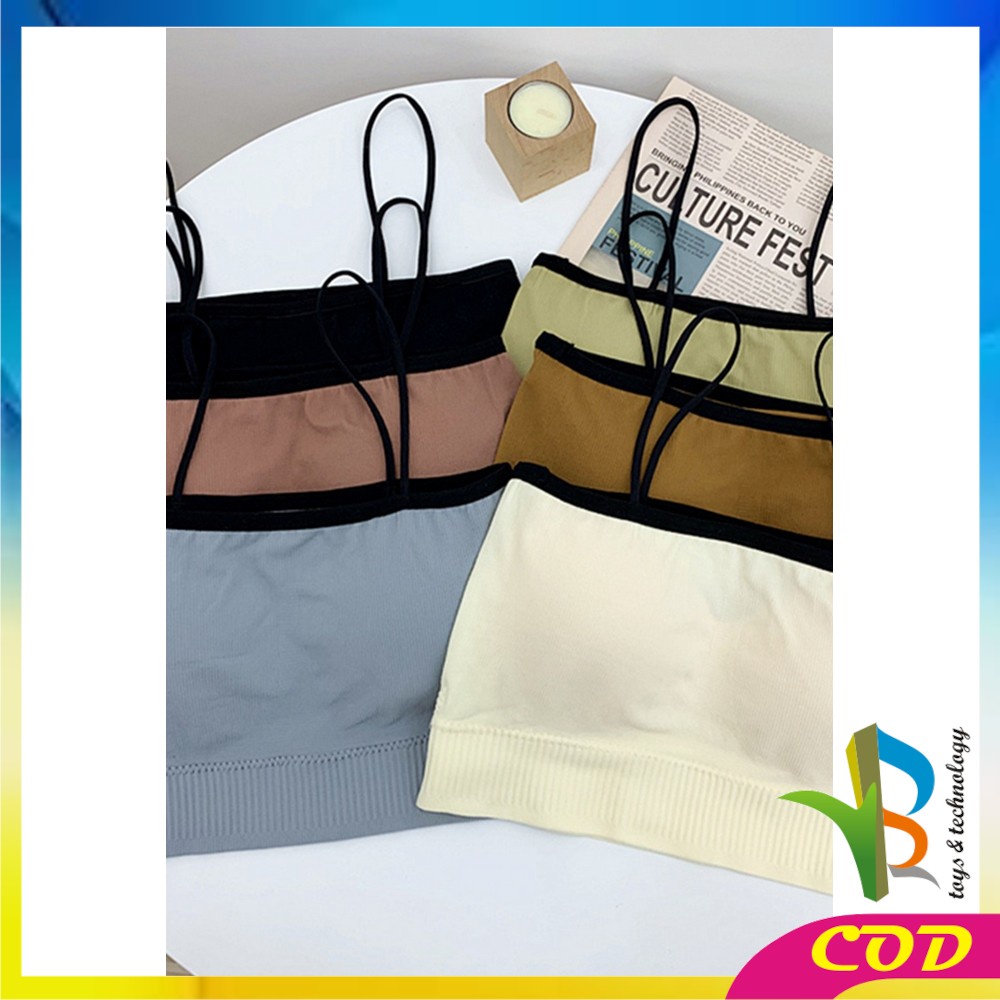 RB-P105 Bra Kemben Wanita Tanpa Kawat / Pakaian Dalam Wanita Crop Top Bralette / Sport Bra Wanita Gym / Bra Senam Zumba / Kemben Tali Wanita