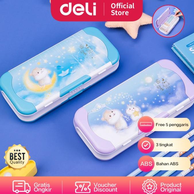 

TERBARU Deli Pencil Case Tempat Pensil Kartun 3 Tingkat Gratis Penggaris 71003 /ALAT TULIS AESTHETIC/ALAT TULIS SEKOLAH/ALAT TULIS SET/ALAT TULIS LENGKAP/ALAT TULIS ANAK/ALAT TULIS LUCU