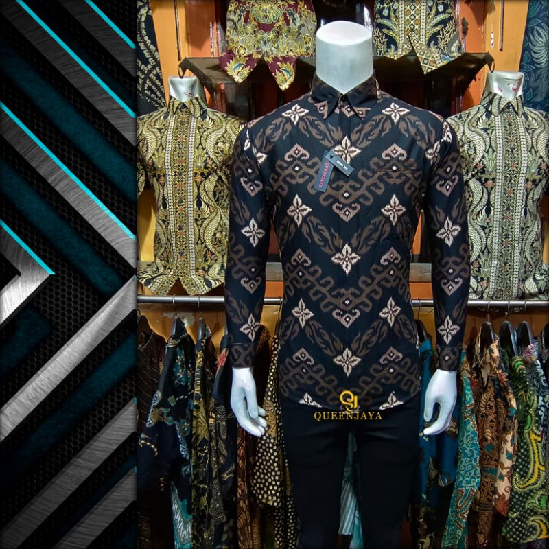 kkemejan Pria Lengan Panjang Slimfit Modern Batik Slimfit Pria