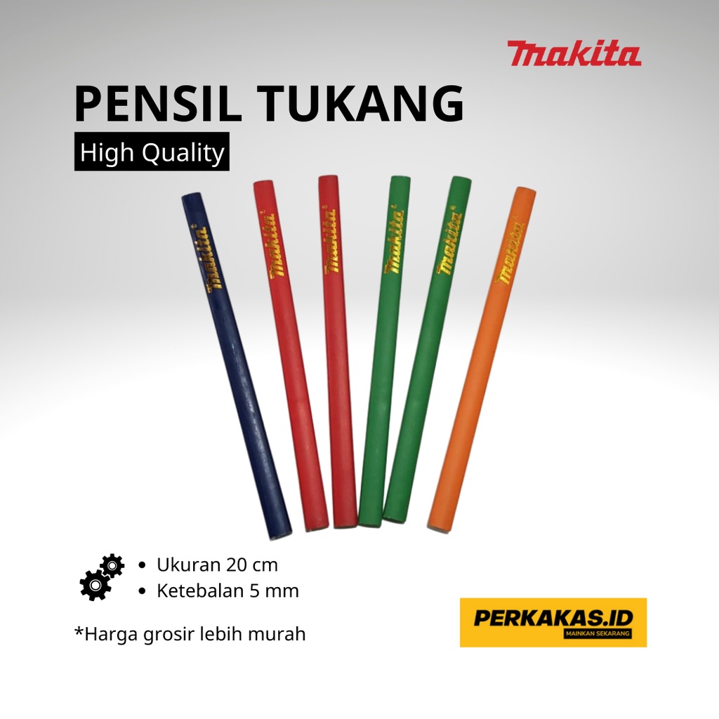 Pensil Tukang Kayu MAKITA Tebal ANTI PATAH