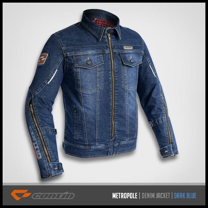 Jaket Motor Contin Metropole Denim