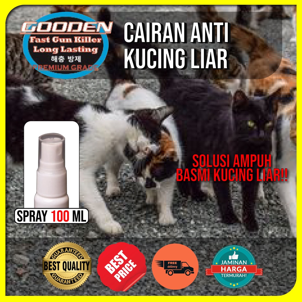 Obat Pengusir Kucing - Pengusir Kucing Berak Sembarangan – Semprotan Pengusir Kucing [100 ml]