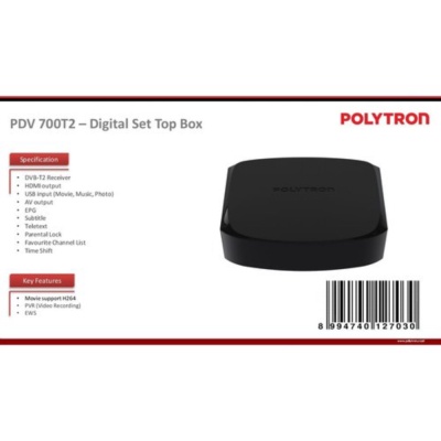 STB Set Top Box Polytron PDV 700T2 PDV700T2 700 T2 DVB Digital FHD Promo
