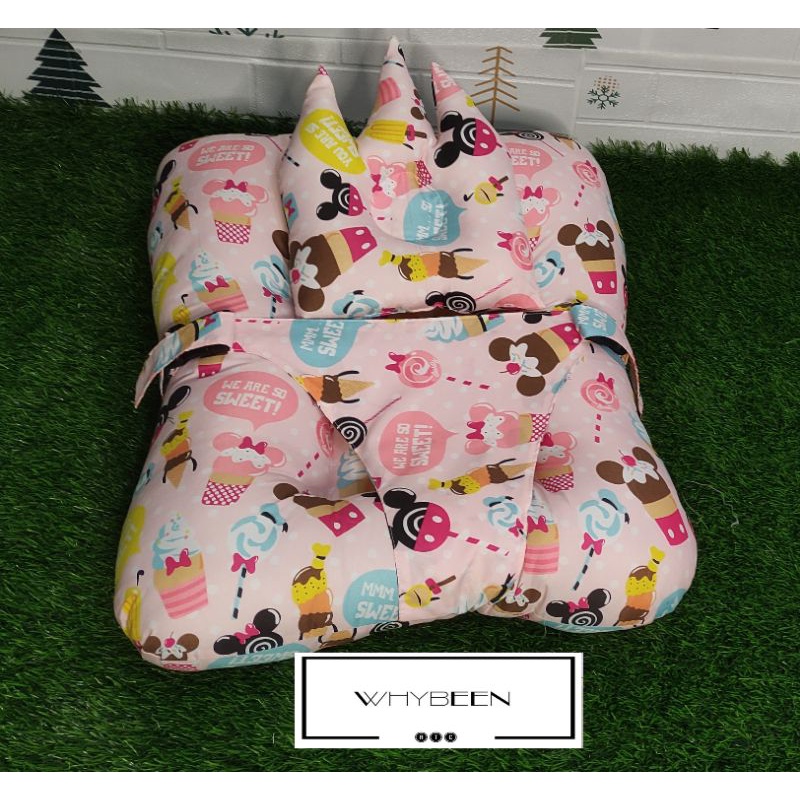 2IN1 sofa bayi jumbo dengan pengaman multipungsi free bantal dan tas