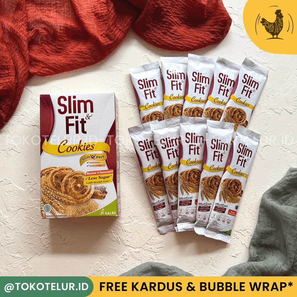 Slim &amp; Fit - Cookies Dark Chocolate &amp; Raisin Cinnamon (1Box-10sachet)