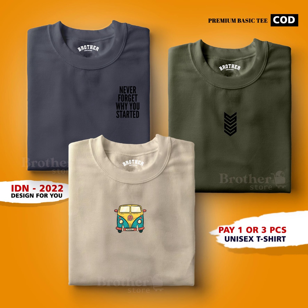 BUY 1 OR 3 PCS ( PROMO COD ) BROTHER STORE / Kaos Distro100% Catoon Combed 24s / Articel WHY YOU