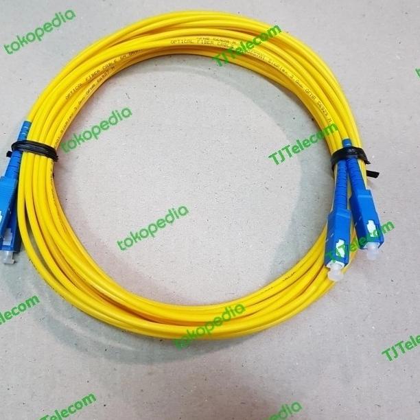 patchcord SC SC 5 meter Duplek SM / patchcord FO sc sc 5 meter duplek