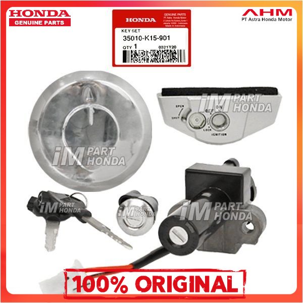 *Ori Ahm  Keyset Kunci Kontak Plus Kunci Tangki & Jok CB 150 R Old 35010-K15-901 35010K15901 Terjami