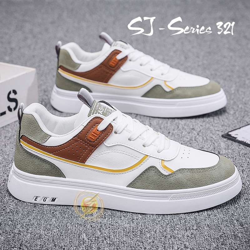 [JWALK] Sepatu Sneakers Pria Casual Cakep Buat Anak Kuliahan Kualitas Import Premium -321