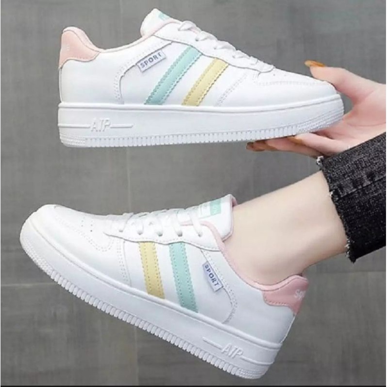 TmO - 8.8 Sale Sepatu wanita sneakers tali fashion AirTwo  termurah kekinian bisa cod/sepatu santai wanita tali/sepatu jalan wanita santai kekinian