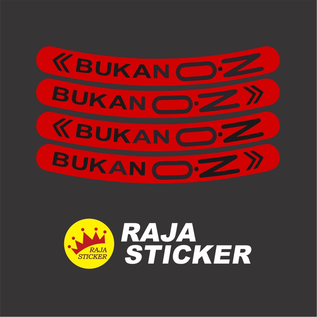 Stiker velg sticker BUKAN OZ racing