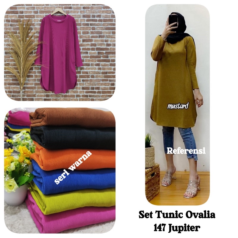 147 tunik ovalia hanover tunik merk clarke tunik kaos knitted