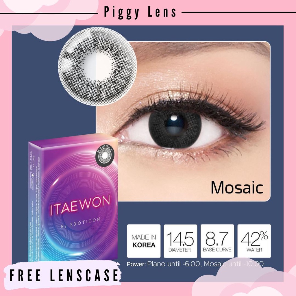 SOFTLENS ITAEWON NORMAL &amp; MINUS 0.50 SD 6.00 + FREE LENSCASE