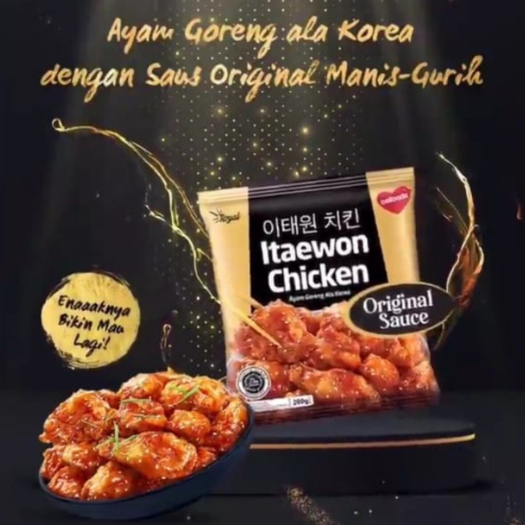 

Belfoods Royal Itaewon Chicken with Original Sauce Ayam Goreng Ala Korea Frozen Food