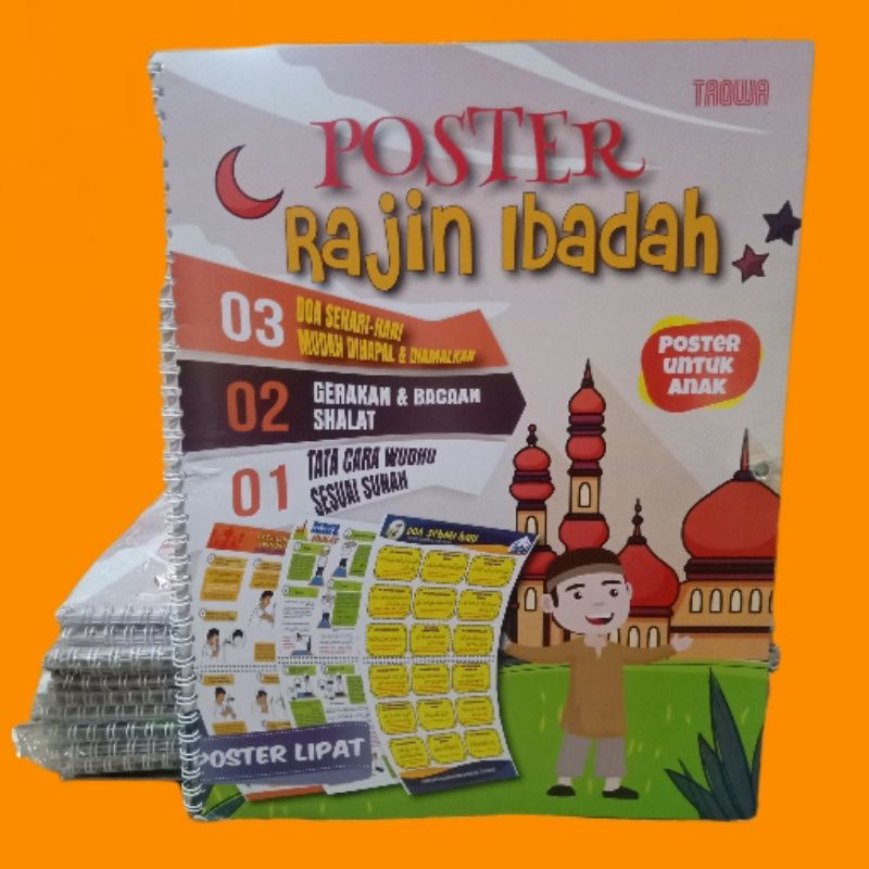 buku POSTER UNTUK ANAK _ POSTER RAJIN IBADAH