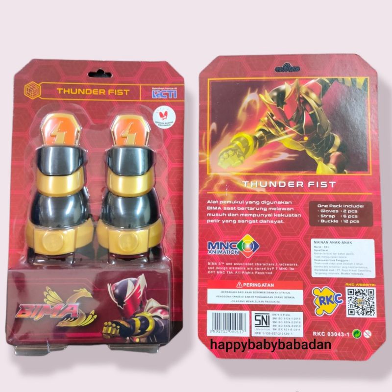 Mainan Anak Sarung Tangan Bima Thunder Fist