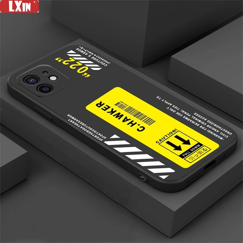 Casing Silikon IPhone 14 Pro Max 12 11 13 Xr XS 6 6S 7 8 Plus Motif Logo Brand Warna Kuning