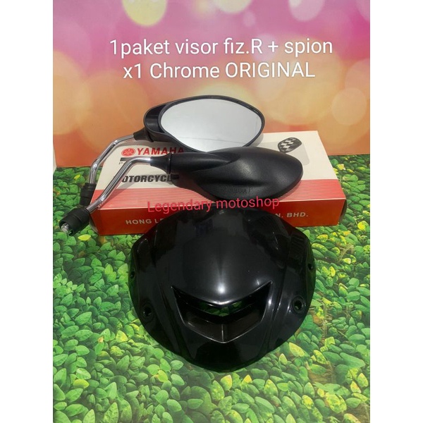 Visor fiz.R 125.zr + Spion x1 original windshield universal Fiz.r. Vega Jupiter Z1 Satria hiu.mio &amp; motor lainnya