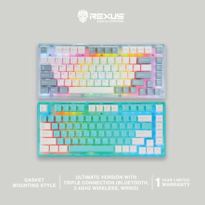 Rexus Keyboard Gaming Mechanical Daxa M84X Ultimate