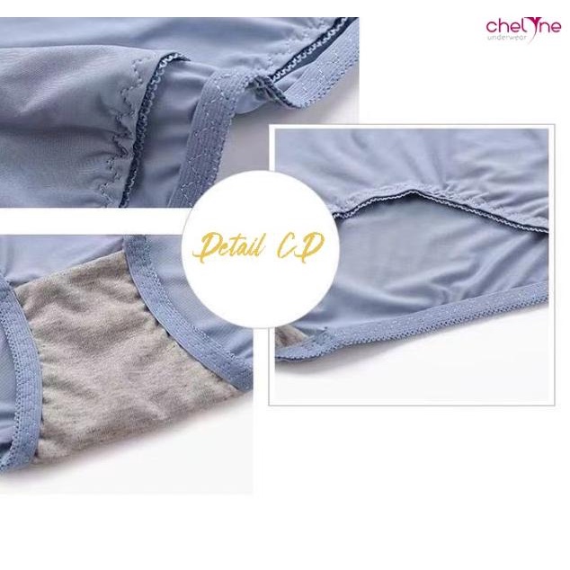 Chelyne BH SET ( Bra + CD ) Seamless Lycra V766 Stelan Premium Half Cu - BH Hitam, 34