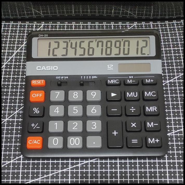 

Kalkulator Meja Ukuran Sedang 12 Digit Casio Dh-20 Bk Hitam Original