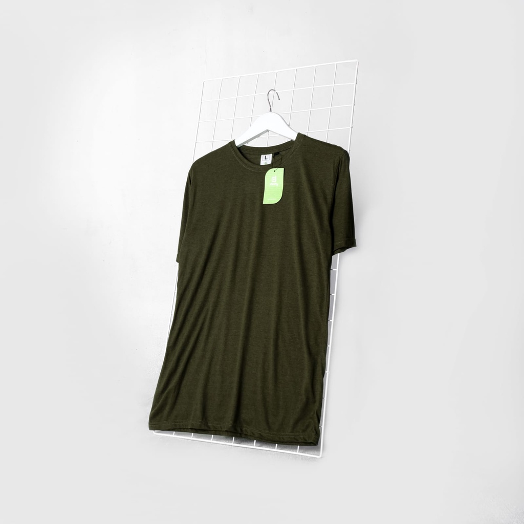 Jual Kaos Polos Oneck Army Cotton Bamboo S Katun Bambu Bukan Combed