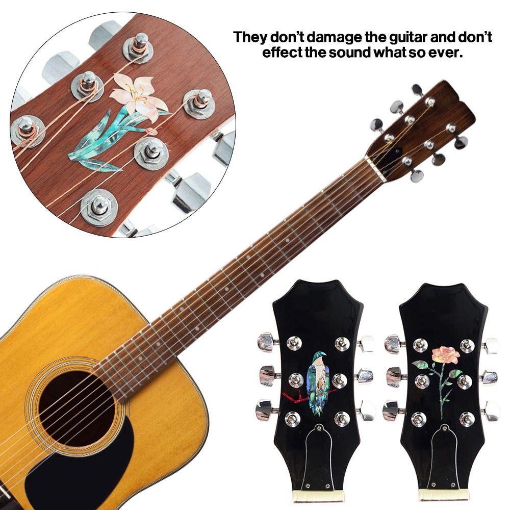 Nanas Gitar Headstock Decal Baru DIY Personalisasi Aksesoris Gitar Stiker Kepala Gitar