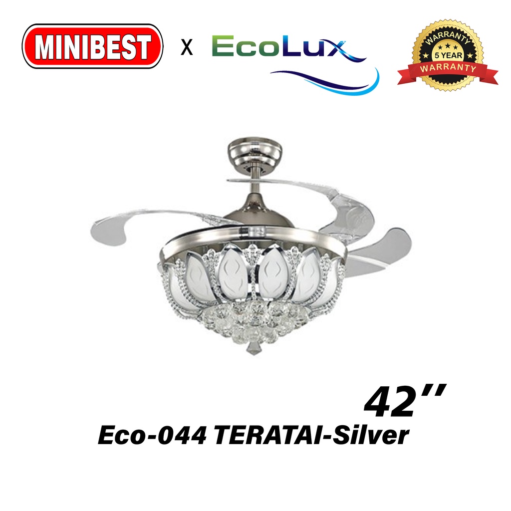 MB Kipas Angin Lampu Ecolux kipas angin gantung kipas Eco-044 TERATAI