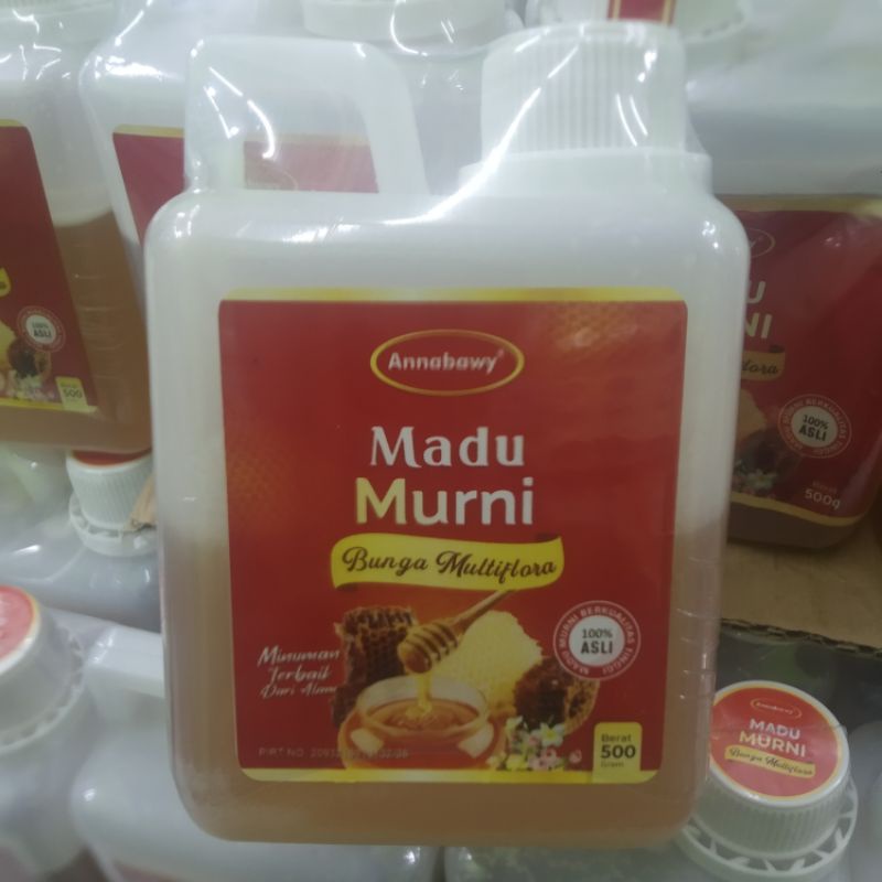 

Madu Murni Asli 500 gr Annabawy Nektar Multiflora 100% Alami Pure Natural Raw Honey