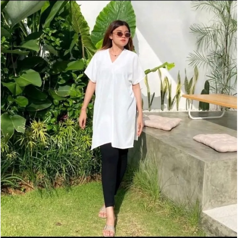 ATASAN WANITA | LONG SQUARE | tunic Long Square Nagita Terbaru Crinkle Airflow