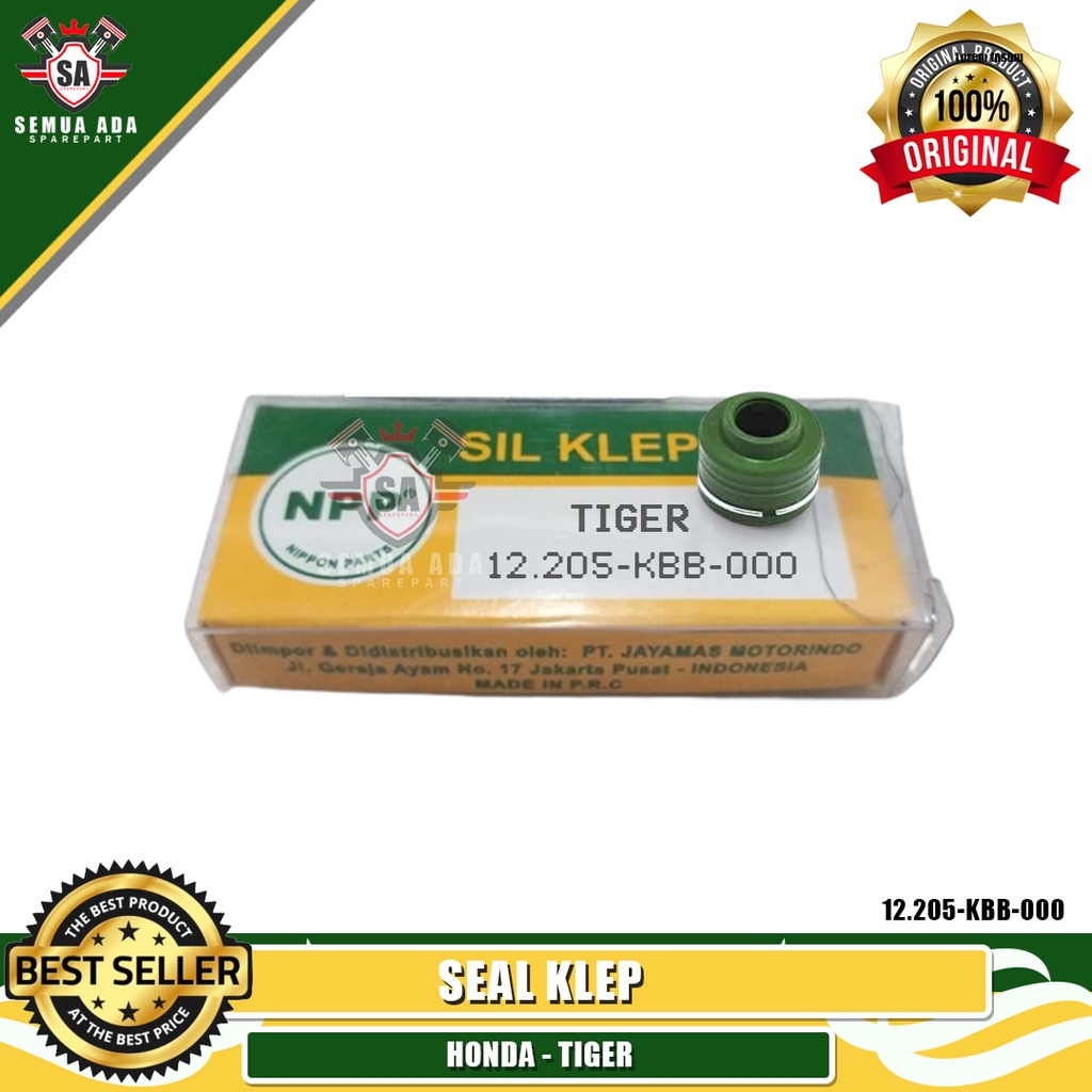 SIL KLEP / SEAL KLEP 10 PCS NPP HONDA TIGER ORIGINAL 100% NPP