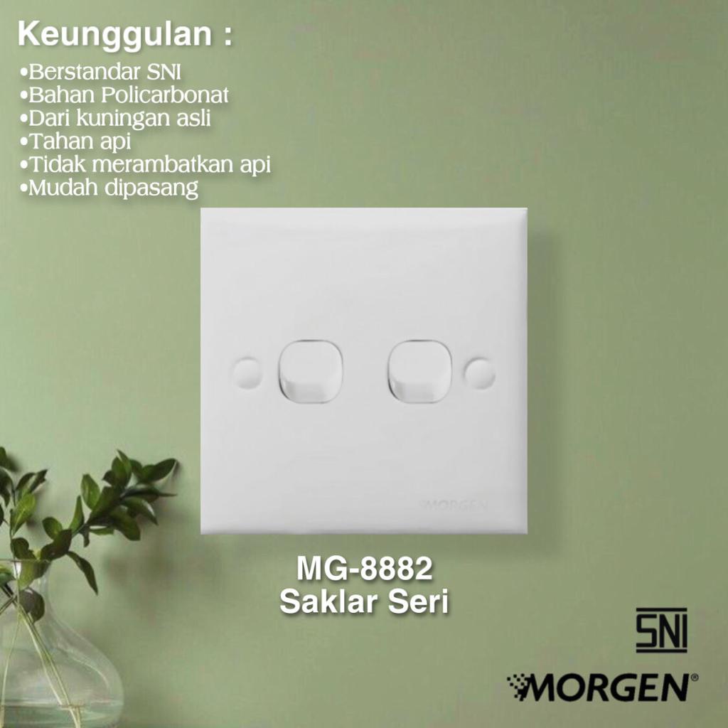 MORGEN Saklar seri  MG-8882 Model Clipsal Classic Kecil SNI