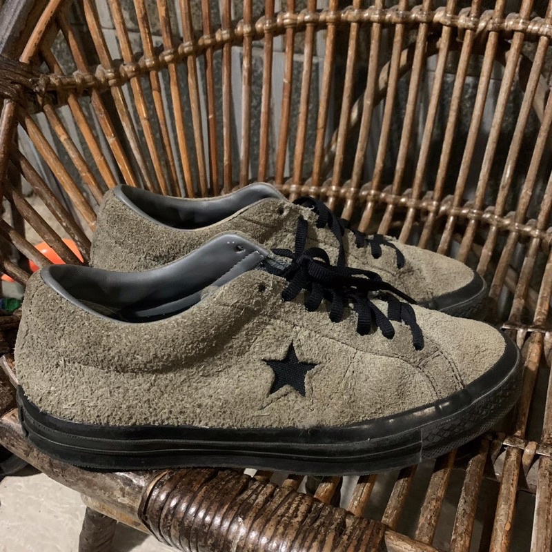 Converse One Star OX Grey/Black Suede