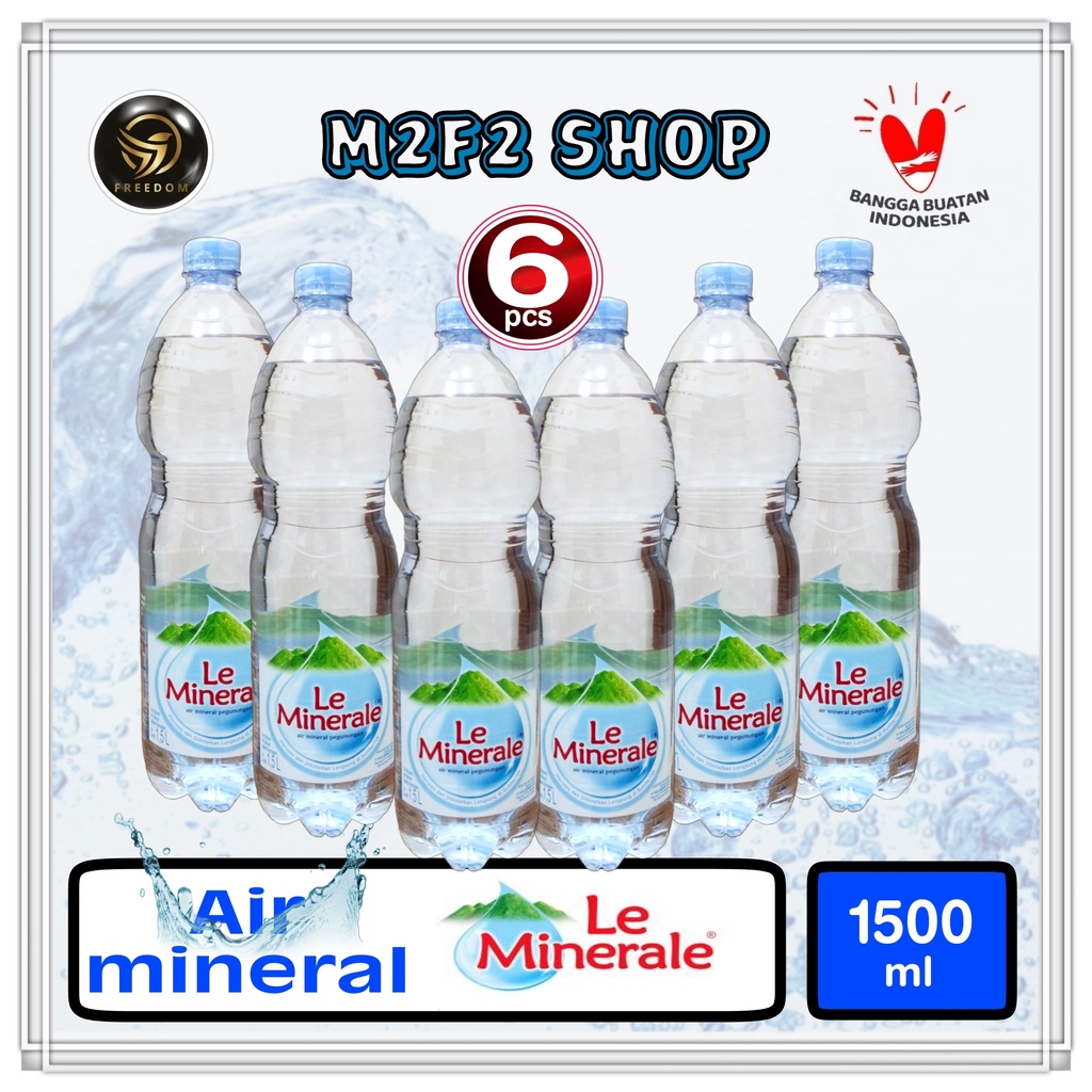 

Air Mineral Le Minerale Botol Besar Plastik Pet - 1500 ml (Kemasan 6 Pcs)