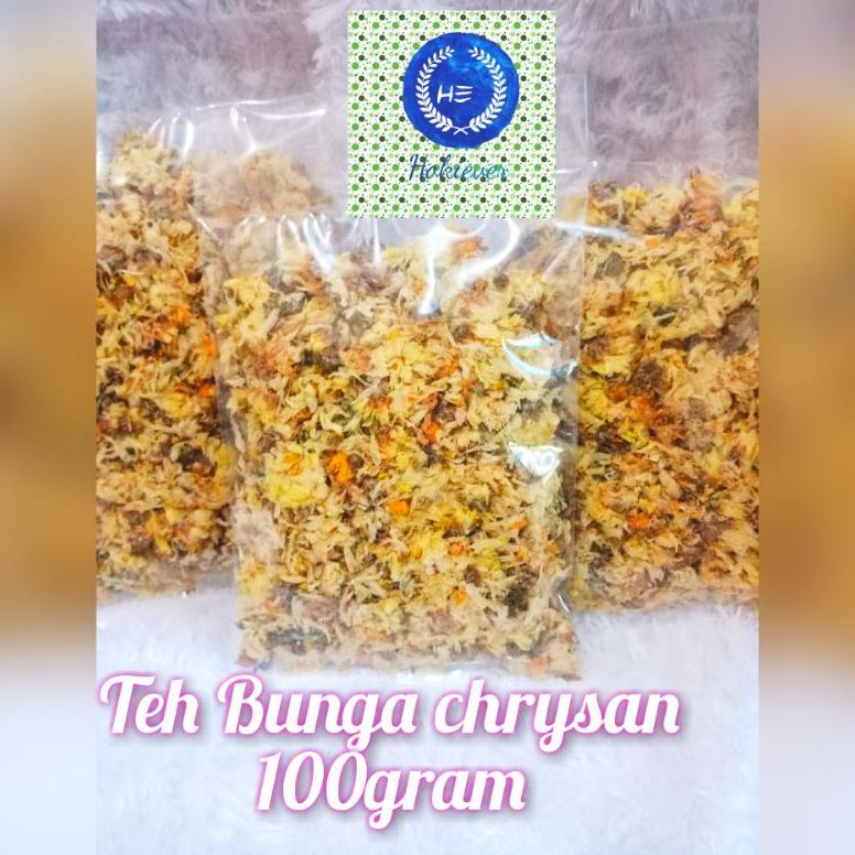 

PRODUK- TEH BUNGA CHRISANTEMUM KERING, KRISAN 100GRAM .