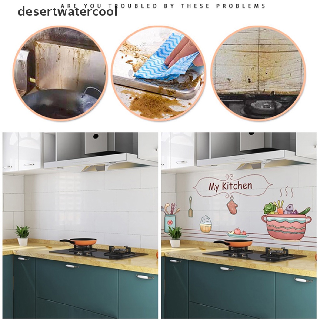 Deid Stiker Wallpaper Anti Air / Minyak 30 / 265v 90cm 60 ° 90cm Untuk Dapur