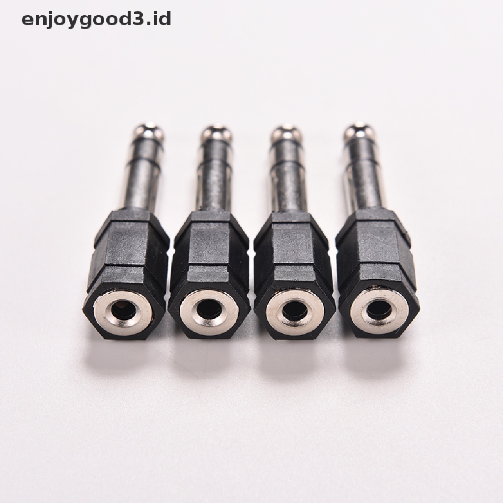 1pc Adapter Jack Audio Stereo Mini 6.5mm 1 / 4 Male Ke 3.5mm 1 / 8 Female Adapter Konverter Jack Audio Stereo 6.5mm 1 / 4 Male Ke 3.5mm 1 / 8 Female Untuk Mic Tas Ransel Wanita Bahan Kulit Pu Warna Polos