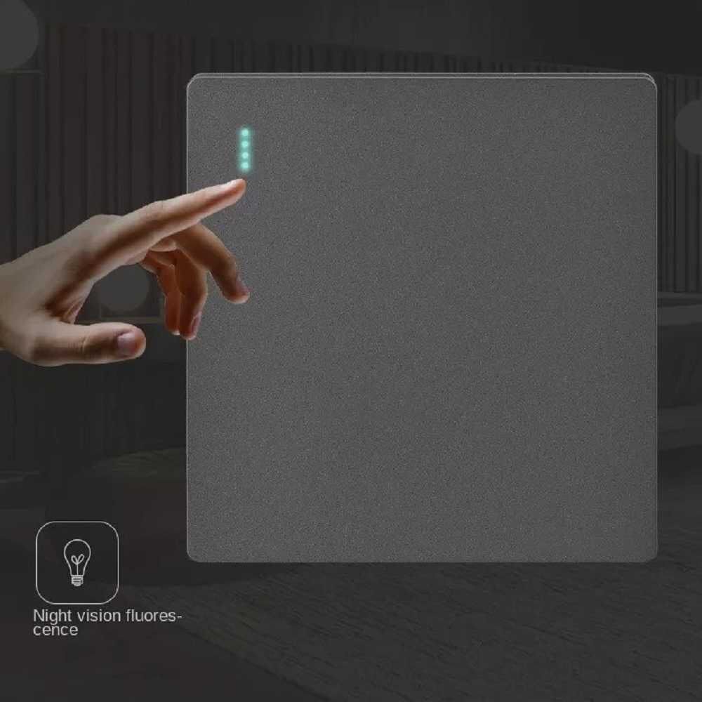 Saklar Lampu Panel 2 Arah Frameless Luxury Saklar Lampu Rumah Dengan Led Luxury Panel 2 Arah