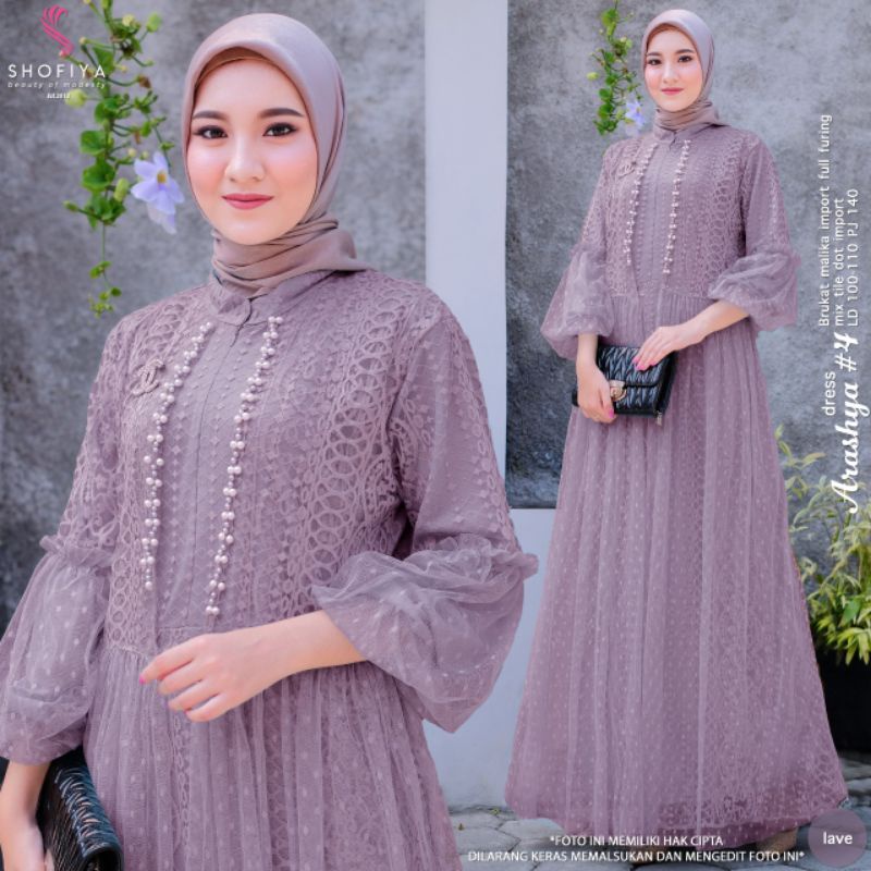 Arashya Dress 1 / 2 / 3 / 4 Restok Best Seller Original By Shofiya