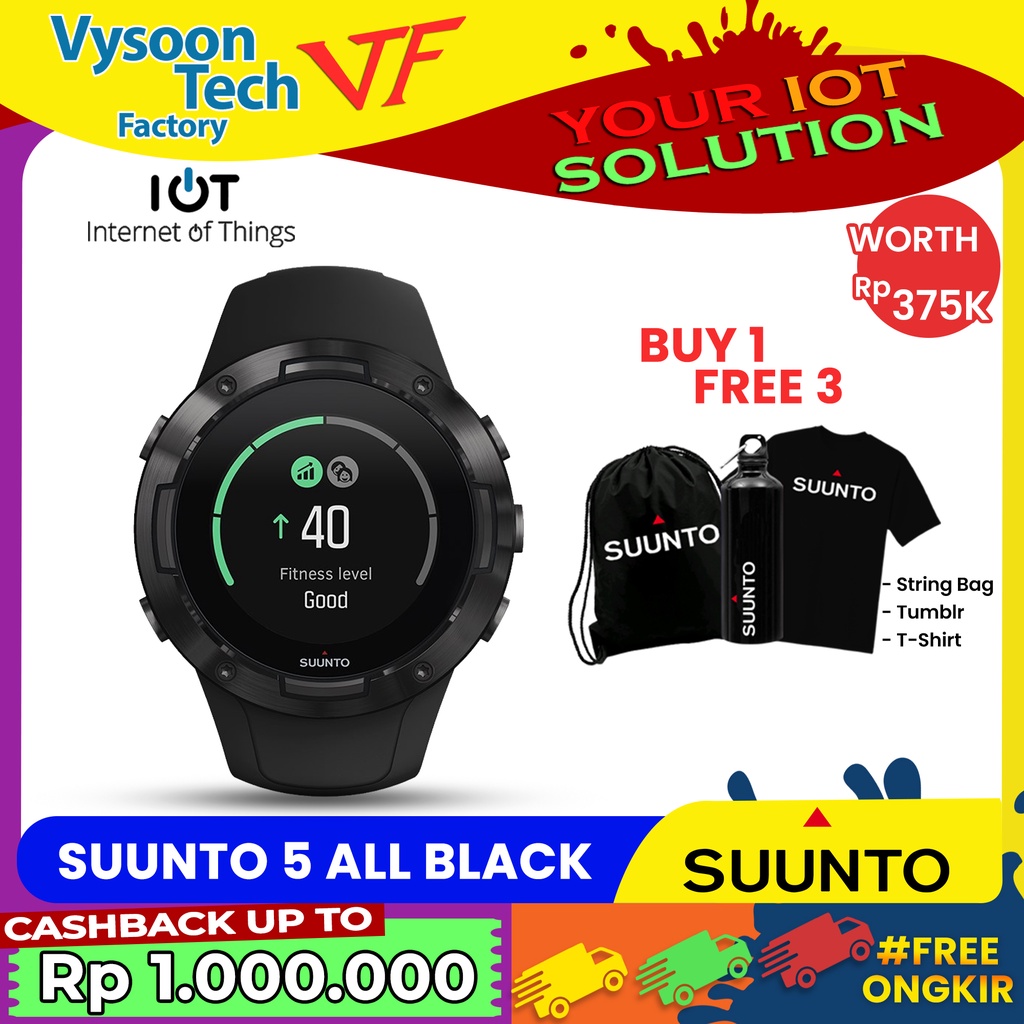 Smartwacth Suunto 5 - All Black